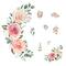 RoomMates Pink Roses Peel & Stick Giant Wall Decals